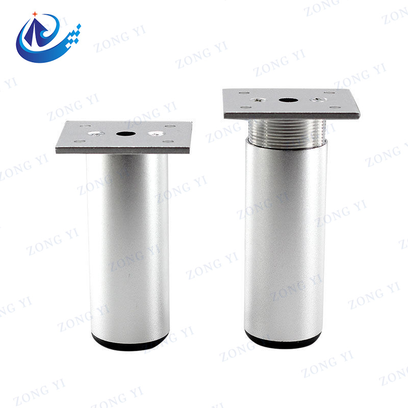 ທໍ່ກົມສາມາດປັບໄດ້ Aluminum Table Furniture Leg