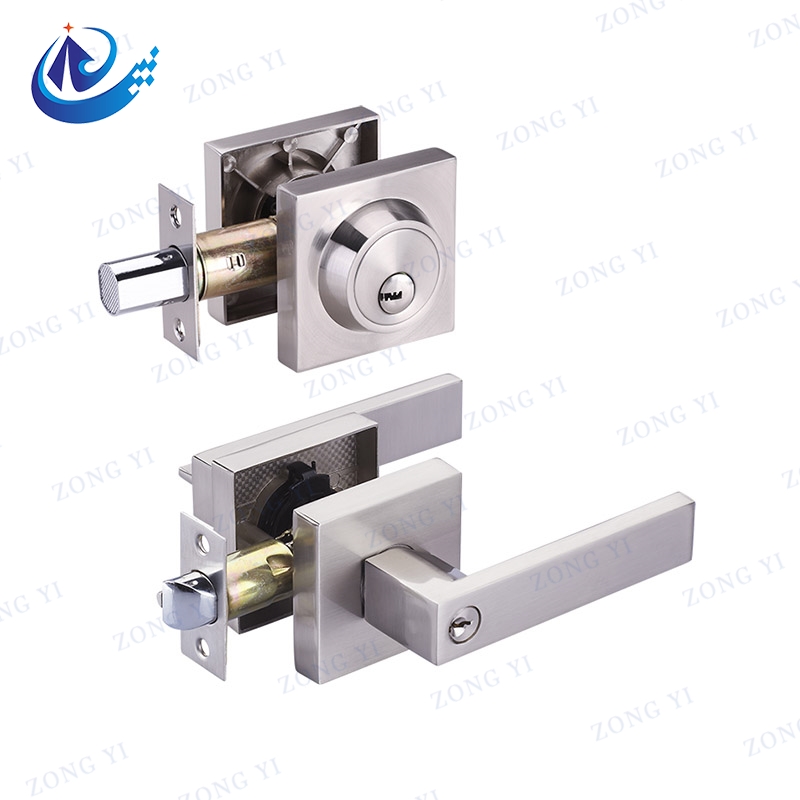 ສະແຕນເລດ Lever ແລະ Deadbolt Combo Lock ປະຕູ